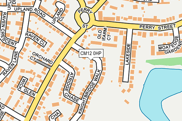 CM12 0HP map - OS OpenMap – Local (Ordnance Survey)