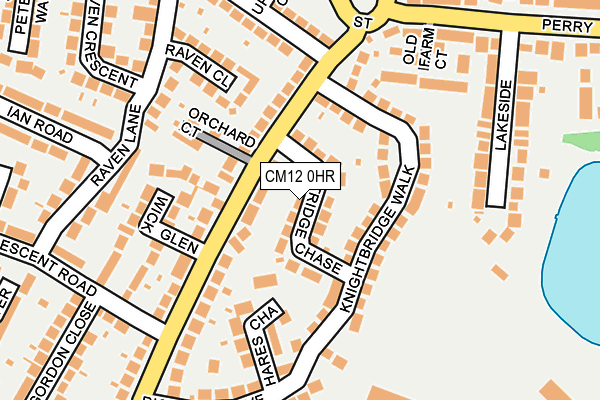 CM12 0HR map - OS OpenMap – Local (Ordnance Survey)