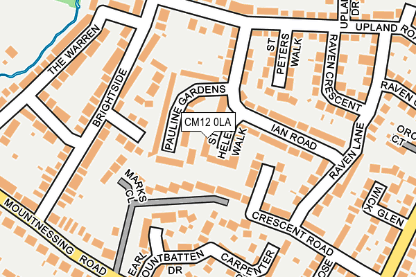 CM12 0LA map - OS OpenMap – Local (Ordnance Survey)