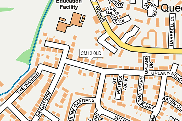 CM12 0LD map - OS OpenMap – Local (Ordnance Survey)