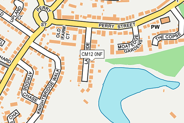 CM12 0NF map - OS OpenMap – Local (Ordnance Survey)