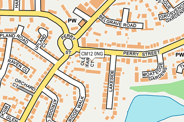 CM12 0NG map - OS OpenMap – Local (Ordnance Survey)