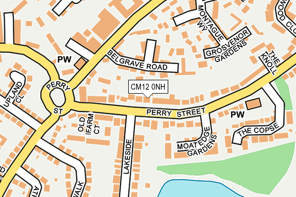 CM12 0NH map - OS OpenMap – Local (Ordnance Survey)