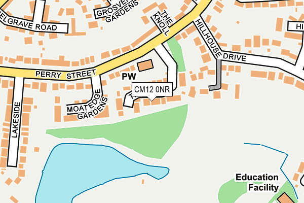 CM12 0NR map - OS OpenMap – Local (Ordnance Survey)