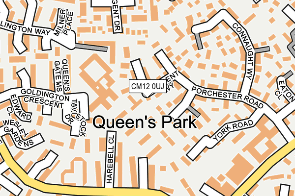CM12 0UJ map - OS OpenMap – Local (Ordnance Survey)