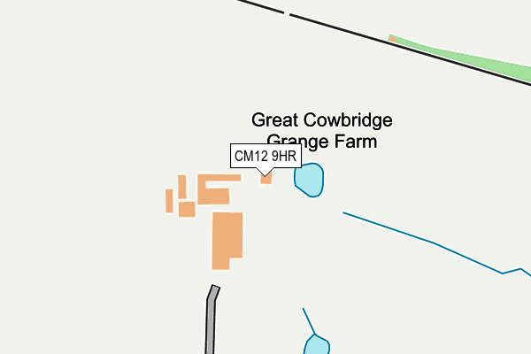 Map of GREAT COWBRIDGE GRANGE FARM LIMITED at local scale