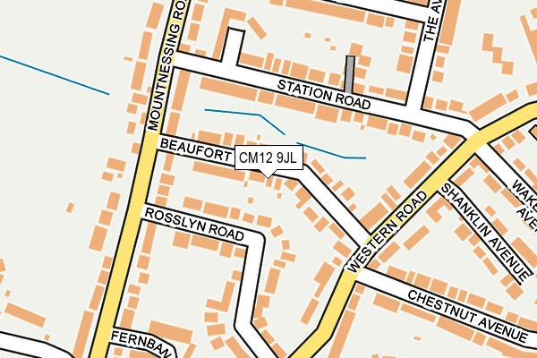 CM12 9JL map - OS OpenMap – Local (Ordnance Survey)