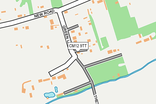 CM12 9TT map - OS OpenMap – Local (Ordnance Survey)