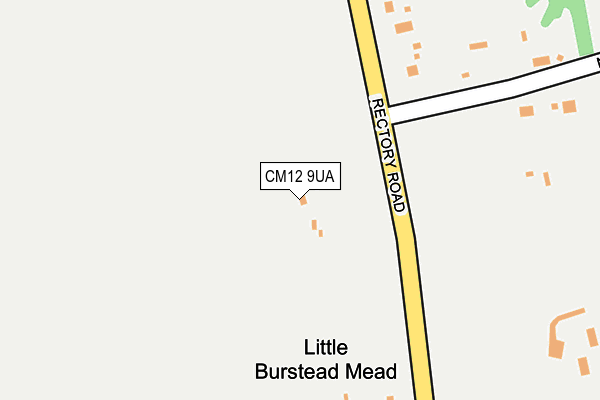 CM12 9UA map - OS OpenMap – Local (Ordnance Survey)