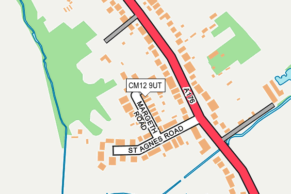 CM12 9UT map - OS OpenMap – Local (Ordnance Survey)