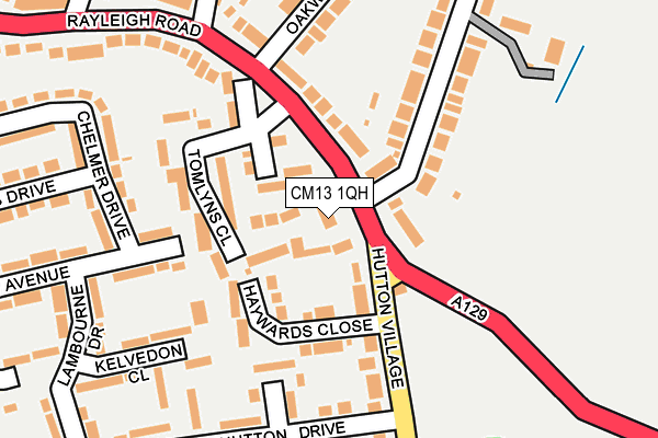 CM13 1QH map - OS OpenMap – Local (Ordnance Survey)