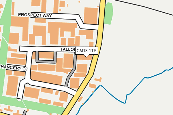 CM13 1TP map - OS OpenMap – Local (Ordnance Survey)