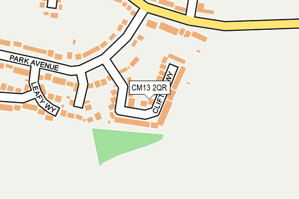 CM13 2QR map - OS OpenMap – Local (Ordnance Survey)
