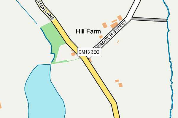 CM13 3EQ map - OS OpenMap – Local (Ordnance Survey)