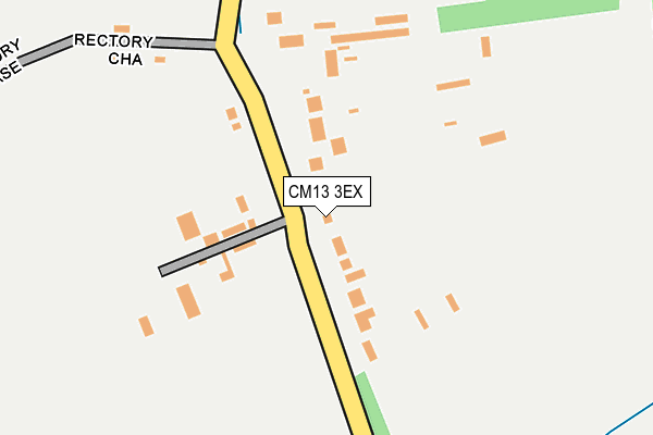 CM13 3EX map - OS OpenMap – Local (Ordnance Survey)