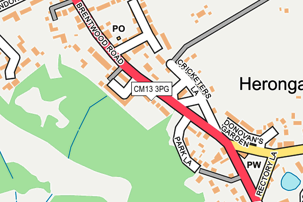 Map of HERONCREST MANAGEMENT SERVICES LIMITED at local scale