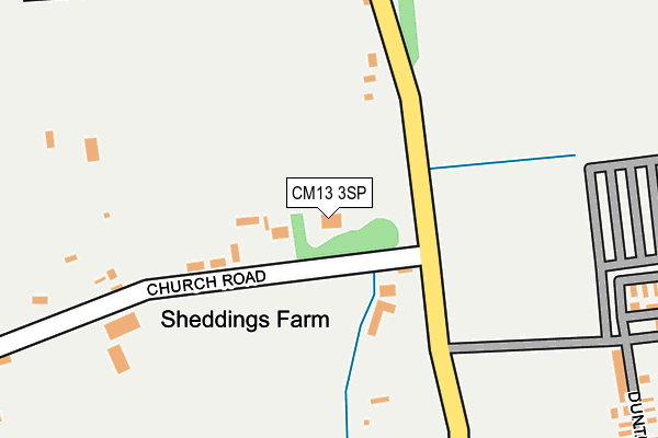 CM13 3SP map - OS OpenMap – Local (Ordnance Survey)