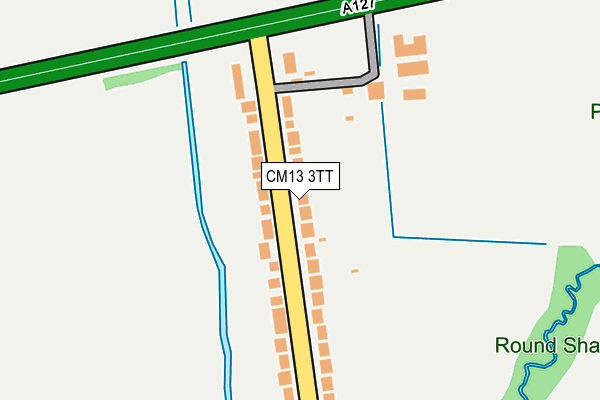 CM13 3TT map - OS OpenMap – Local (Ordnance Survey)