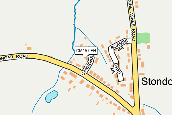 CM15 0EH map - OS OpenMap – Local (Ordnance Survey)