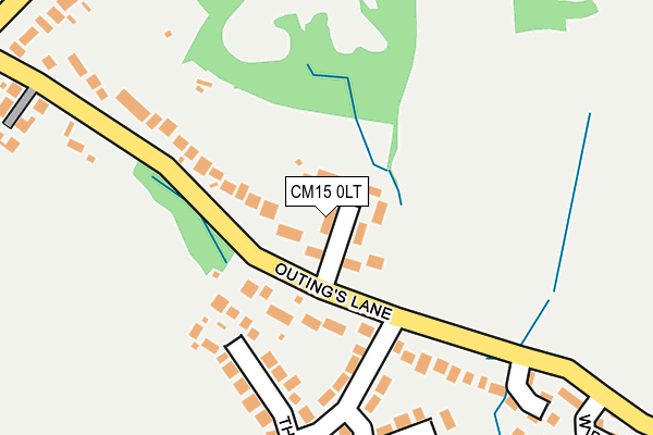 CM15 0LT map - OS OpenMap – Local (Ordnance Survey)