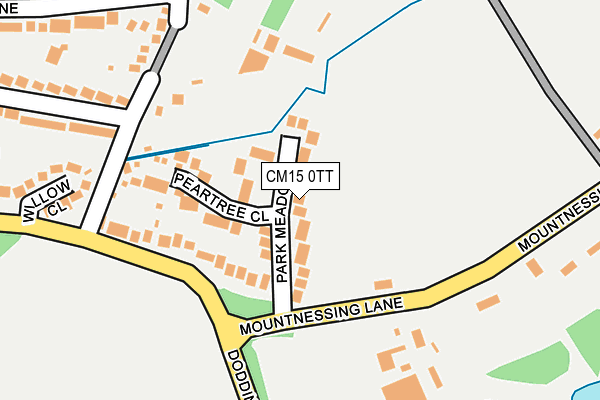 CM15 0TT map - OS OpenMap – Local (Ordnance Survey)