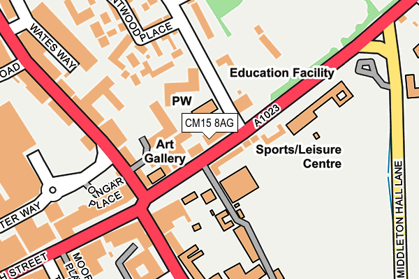 Map of CP SHUTTERS LTD at local scale