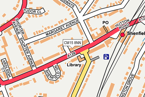 CM15 8NN map - OS OpenMap – Local (Ordnance Survey)