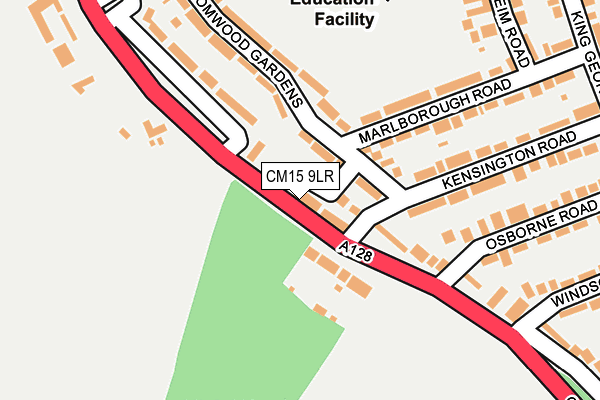 CM15 9LR map - OS OpenMap – Local (Ordnance Survey)
