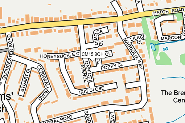 CM15 9QH map - OS OpenMap – Local (Ordnance Survey)