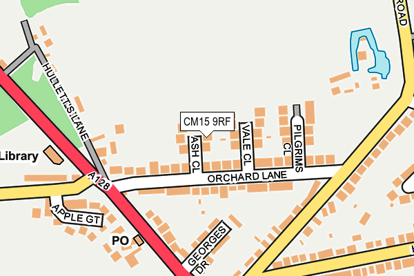CM15 9RF map - OS OpenMap – Local (Ordnance Survey)