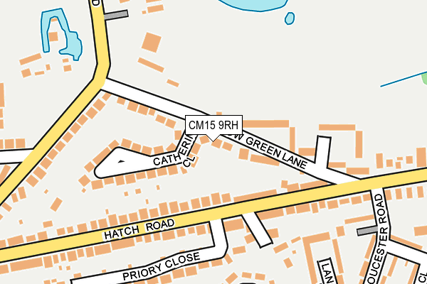 CM15 9RH map - OS OpenMap – Local (Ordnance Survey)