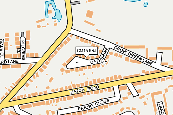 CM15 9RJ map - OS OpenMap – Local (Ordnance Survey)