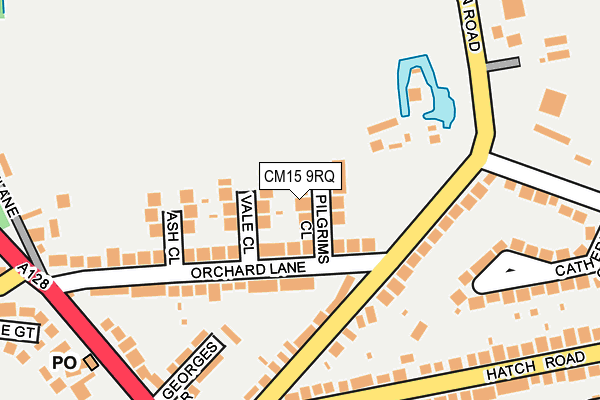 CM15 9RQ map - OS OpenMap – Local (Ordnance Survey)