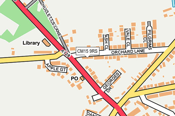 CM15 9RS map - OS OpenMap – Local (Ordnance Survey)