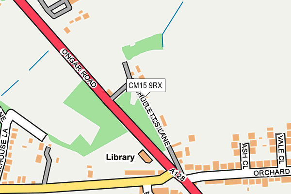 CM15 9RX map - OS OpenMap – Local (Ordnance Survey)