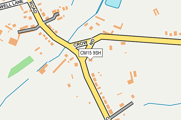 CM15 9SH map - OS OpenMap – Local (Ordnance Survey)