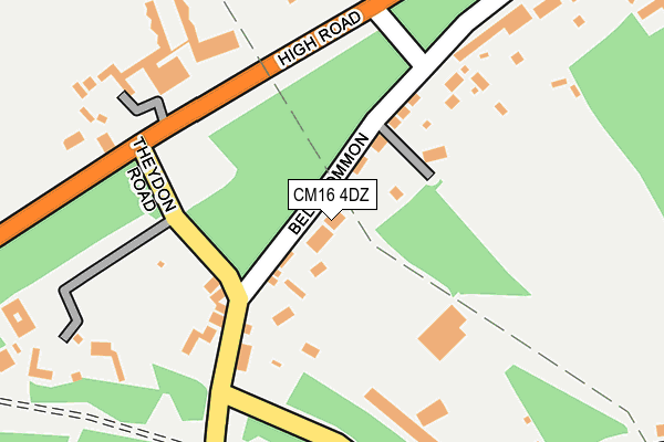 CM16 4DZ map - OS OpenMap – Local (Ordnance Survey)