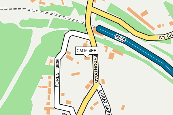 CM16 4EE map - OS OpenMap – Local (Ordnance Survey)