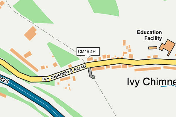 CM16 4EL map - OS OpenMap – Local (Ordnance Survey)