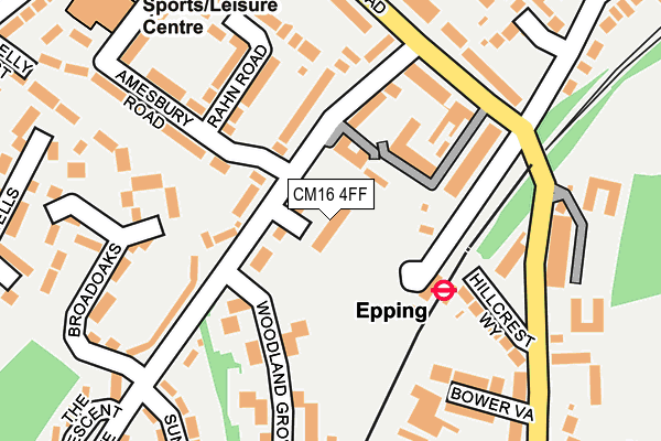 CM16 4FF map - OS OpenMap – Local (Ordnance Survey)