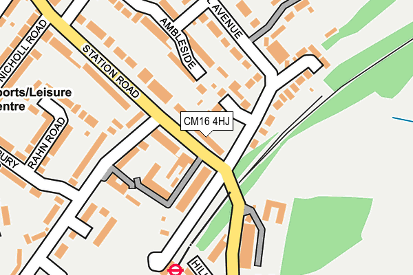 CM16 4HJ map - OS OpenMap – Local (Ordnance Survey)