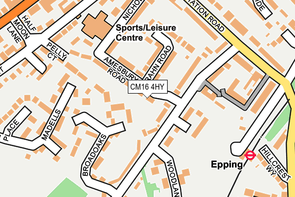 CM16 4HY map - OS OpenMap – Local (Ordnance Survey)