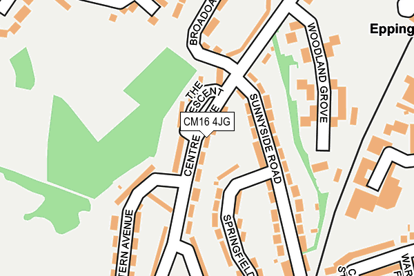 CM16 4JG map - OS OpenMap – Local (Ordnance Survey)