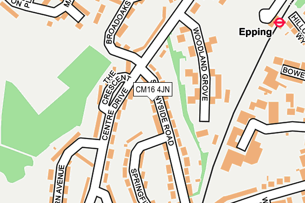 CM16 4JN map - OS OpenMap – Local (Ordnance Survey)