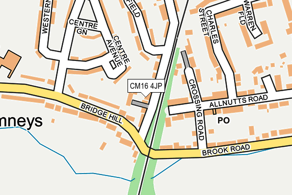CM16 4JP map - OS OpenMap – Local (Ordnance Survey)