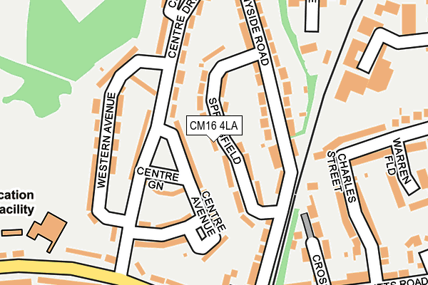 CM16 4LA map - OS OpenMap – Local (Ordnance Survey)