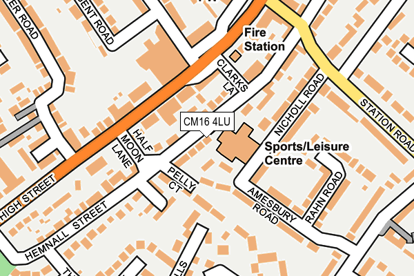 Map of EPPING GYMNASTICS CLUB LTD at local scale