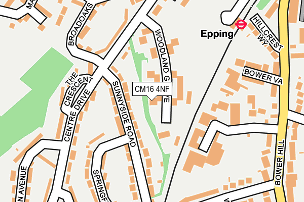 CM16 4NF map - OS OpenMap – Local (Ordnance Survey)
