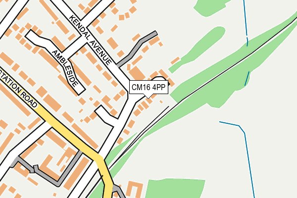 CM16 4PP map - OS OpenMap – Local (Ordnance Survey)