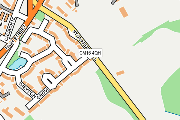 CM16 4QH map - OS OpenMap – Local (Ordnance Survey)